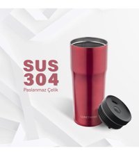 Lunetherm Vakumlu Çelik 0.48 lt Outdoor Termos Kırmızı