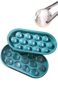 Kitchen Beauty Kristal Şekilli Plastik Kapaklı Renkli Buz Kalıbı