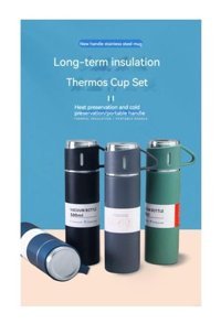 Worryfreeshopping Hot&Cold Paslanmaz Çelik 0.5 lt Outdoor Termos Mavi