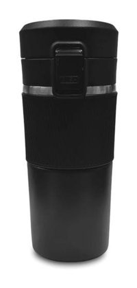 Aliyosso Süzgeçli Silikon 0.4 lt Outdoor Termos Siyah
