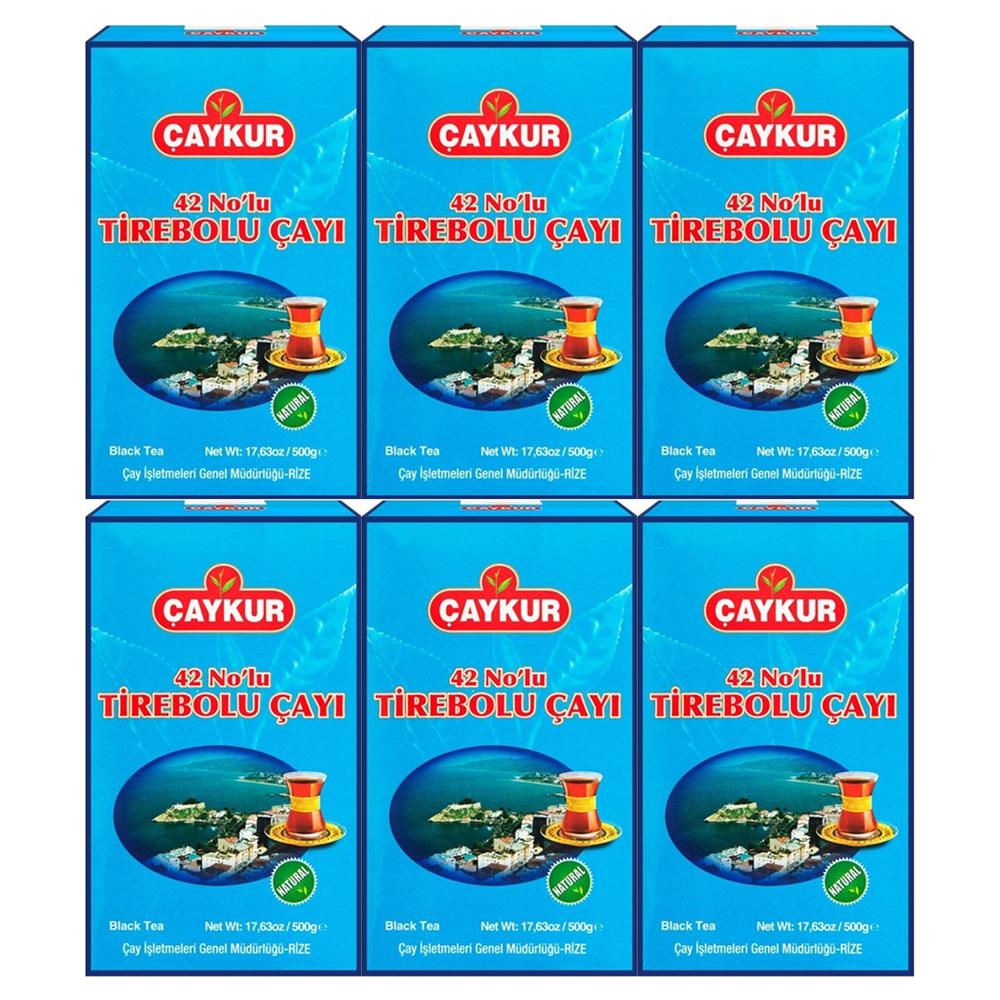 Çaykur 42 Nolu Tirebolu Çay 6x500 gr