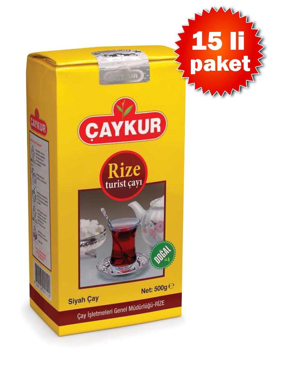 Çaykur Rize Turist Yaprak Dökme Çay 15x500 gr