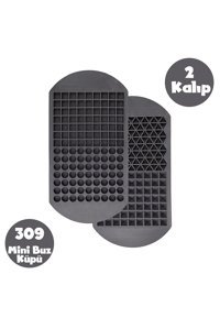 Huarun Üçgen-Piramit-Silindir Şekilli Silikon Mini Renkli Buz Kalıbı