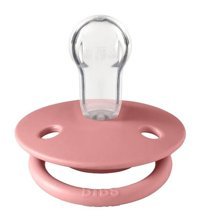 Bibs De Lux 0-6 Ay Delikli Ortodontik Yenidoğan Kiraz Uçlu Damaklı Silikon Emzik Pembe