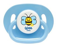 Wee Baby 0-36 Ay Delikli Kiraz Uçlu Silikon Emzik Mavi