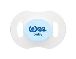 Wee Baby 0-6 Ay Delikli Silikon Emzik Mavi