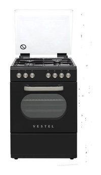 Vestel SF 8400 DG 66 lt Ocaklı Analog Retro Solo Fırın Siyah