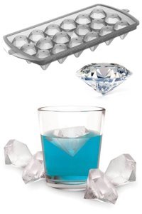 İndirimkap Kristal Şekilli Plastik Kapaklı Renkli Buz Kalıbı