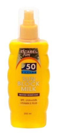 Escabel Sun Sun Escabel 50 Faktör Tüm Ciltler İçin Nemlendirici Suya Dayanıklı Yüz Güneş Sütü 75 ml