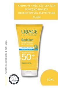 Uriage Bariesun Mat Fluid 50 Faktör Tüm Ciltler İçin Nemlendirici Suya Dayanıklı Yüz Güneş Kremi 50 ml