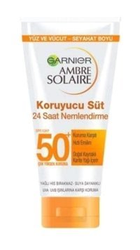 Ambre Solaire Amber Solaire On The Go 50 Faktör Tüm Ciltler İçin Nemlendirici Suya Dayanıklı Yüz ve Vücut Güneş Kremi 50 ml
