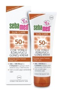 Sebamed 50 Faktör İçin Leke Karşıtı Nemlendirici Yaşlanma Karşıtı Suya Dayanıklı Yüz ve Vücut Güneş Kremi 75 ml