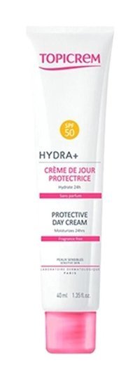 Topicrem Hydra Protective Day 50 Faktör Tüm Ciltler İçin Nemlendirici Suya Dayanıklı Yüz Güneş Kremi 40 ml