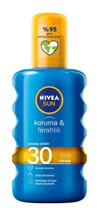 Nivea 30 Faktör İçin Nemlendirici Suya Dayanıklı Yüz ve Vücut Güneş Kremi 100 ml