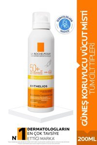 La Roche Posay Anthelios Transparentes 50 Faktör İçin Nemlendirici Vücut Güneş Kremi 200 ml