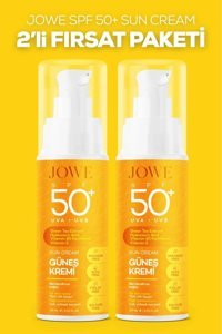 Jowe 50 Faktör Tüm Ciltler İçin Nemlendirici Suya Dayanıklı Yüz Güneş Kremi 60 ml