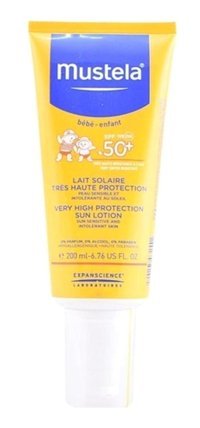 Mustela Very High Protection Lotion 50 Faktör İçin Nemlendirici Yüz ve Vücut Güneş Losyonu 200 ml