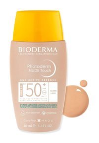 Bioderma Photoderm Nude Touch Renkli 50 Faktör İçin Leke Karşıtı Nemlendirici Yaşlanma Karşıtı Suya Dayanıklı Yüz Güneş Kremi 40 ml
