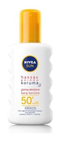 Nivea 50 Faktör İçin Nemlendirici Yağsız Suya Dayanıklı Yüz ve Vücut Güneş Kremi 200 ml