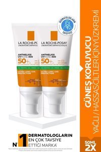 La Roche Posay Anthelios Oil Control Gel 50 Faktör İçin Nemlendirici Yüz ve Vücut Güneş Kremi 2x50 ml
