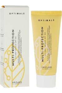 Oriflame Optimals 50 Faktör İçin Leke Karşıtı Nemlendirici Yaşlanma Karşıtı Suya Dayanıklı Yüz ve Vücut Güneş Kremi 30 ml