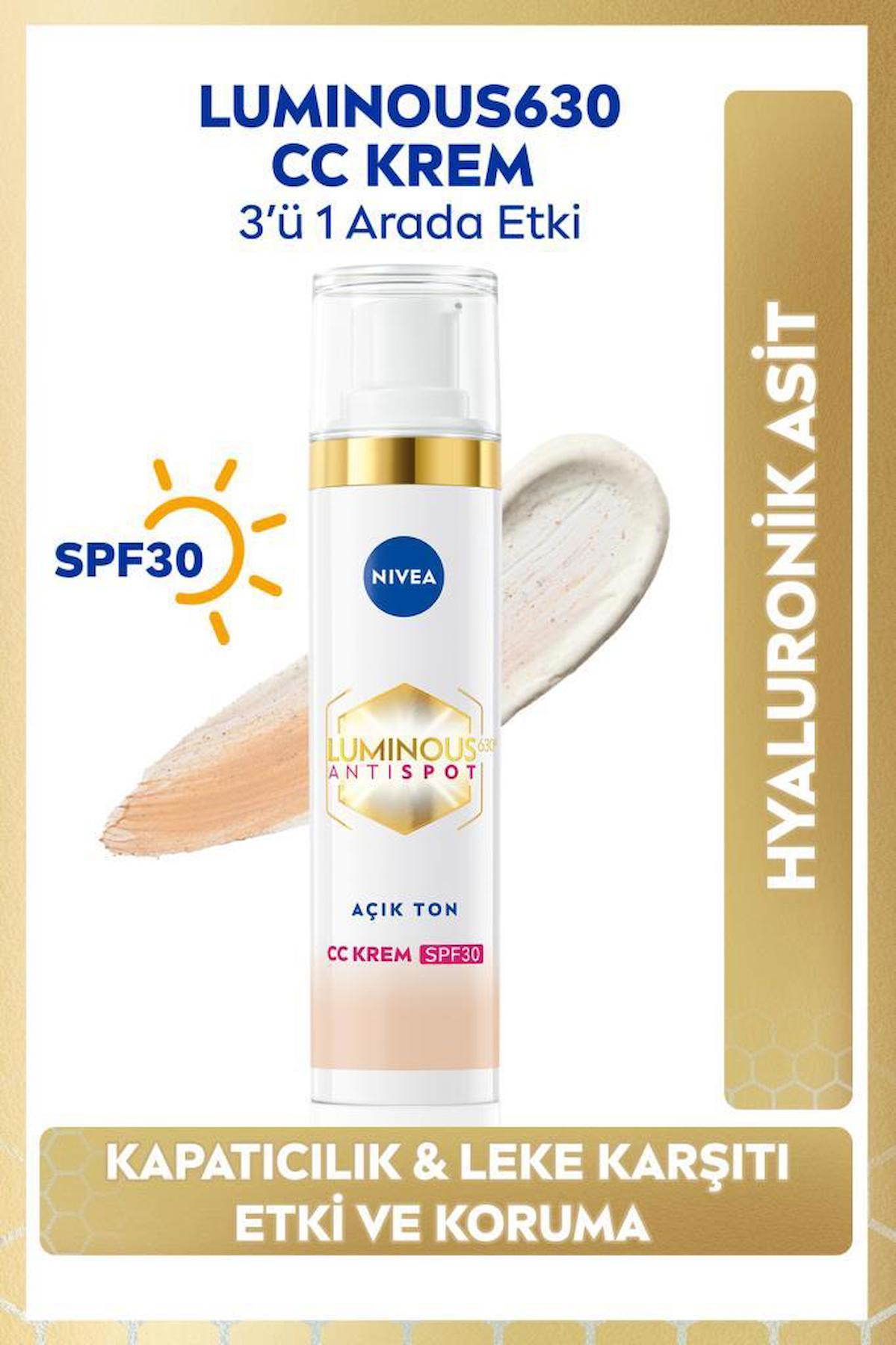 Nivea Luminous630 Güneş Koruyuculu CC Krem 40 ml