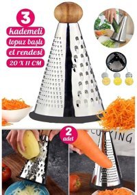 Berdina Home Paslanmaz Çelik - Plastik 2 Parça Rende Seti