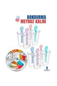 Vi Caro Piramit Şekilli Plastik Kapaklı Şeffaf Buz Kalıbı