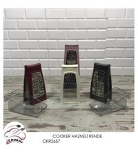 Cooker CKR2627 Hazneli Paslanmaz Çelik - Plastik 2 Parça Rende Seti