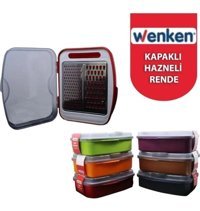 Wenken Hazneli Plastik 2 Parça Rende Seti