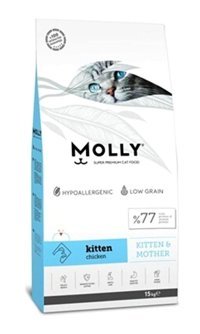 Molly Tavuklu Yavru Kuru Kedi Maması 15 kg