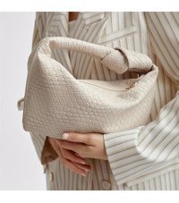 Tcherchi Minimalist Vintage Düz Renk Kadın El Çantası Altın