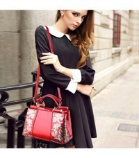 Tcherchi Kadınlar İçin Moda Payetler Dekor Kadın El Çantası Altın