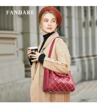 Aromee Moda 3 Parçalı Set Kova Kadın El Çantası Kırmızı