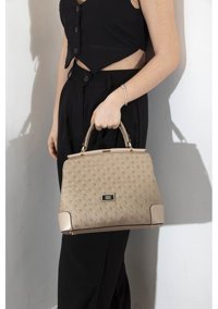 Silver & Polo Nv706 Kadın El Çantası Bronz S.Nut