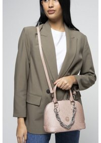 Valentino Orlandi Vlt048 Monogram Kadın El Çantası Somon