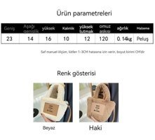Oloey Günlük Peluş Kadın El Çantası