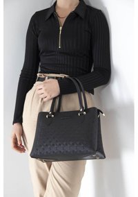 Silver & Polo Nv1026 Kadın El Çantası Siyah Siyah