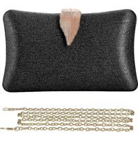 Aromee Clutch Suni Elmas Lüks Kadın El Çantası Siyah