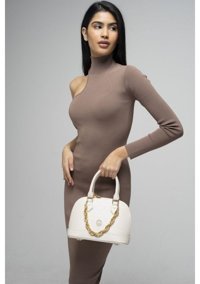 Valentino Orlandi Vlt048 Monogram Kadın El Çantası Bej