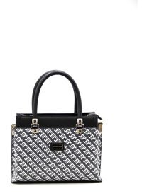 Silver & Polo Nv826 Kadın El Çantası Geometrik Siyah