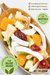 Antepyolu Organik Şekersiz Çekirdeksiz Karışık Kuru Meyve 80 gr