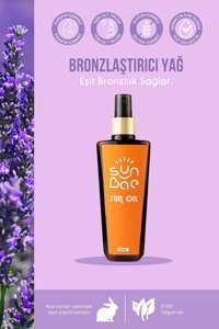 Sunbae Argan - Avakado - Hindistan Cevizi - Havuç - Kakao Yoğun Vücut İçin Bronzlaştırıcı Yağ 150 ml