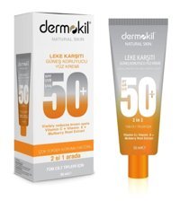 Dermokil Leke Karşıtı C Vitamini - E Vitamini Hızlı 50 Faktör Yüz İçin Bronzlaştırıcı Krem 50 ml