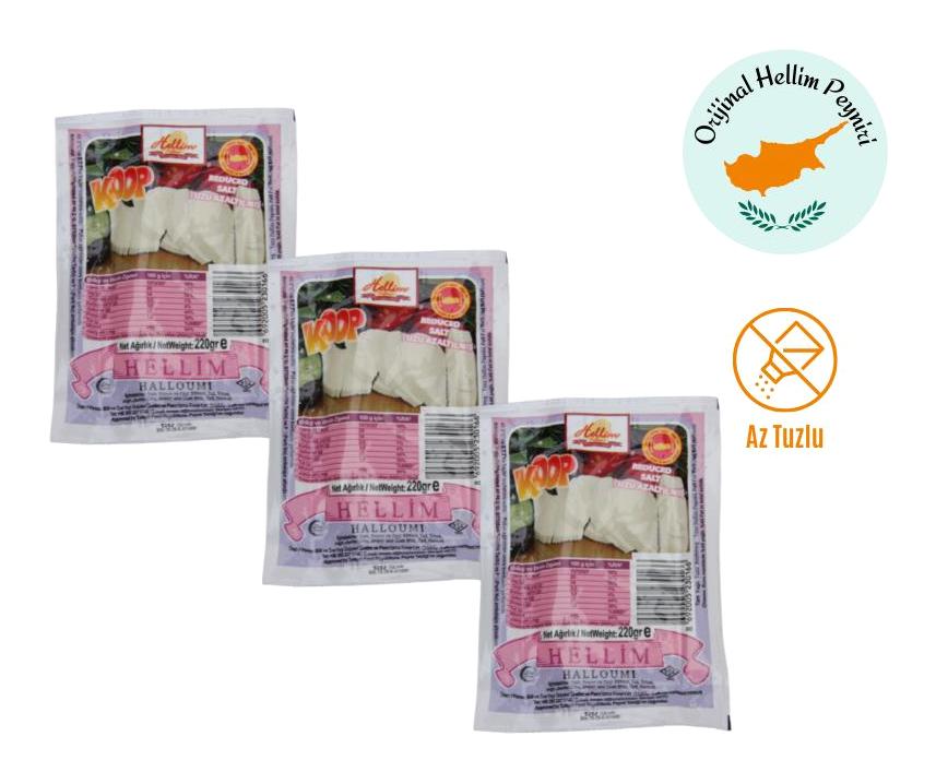 Koop Süt Az Tuzlu Hellim Peynir 3x660 gr