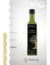Nilbağ Ayvalık Soğuk Sıkım Filtresiz Cam Riviera Zeytinyağı 500 ml