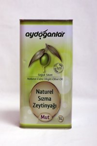 Aydoğanlar Naturel Soğuk Sıkım Teneke Sızma Zeytinyağı 5 lt