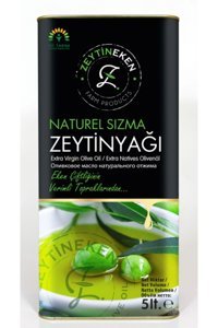 ZeytinEken Naturel Soğuk Sıkım Filtresiz Teneke Sızma Zeytinyağı 5 lt