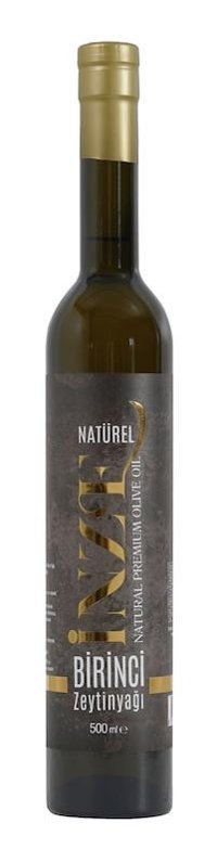 İnze Naturel Organik Polifenolsüz Cam Birinci Zeytinyağı 500 ml
