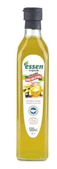 Essen Naturel Soğuk Sıkım Organik Cam Sızma Zeytinyağı 500 ml